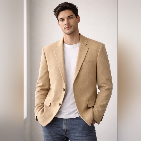 Ralph Lauren Silk Wool Cashmere Quiet Luxury Old Money Blazer, 42S